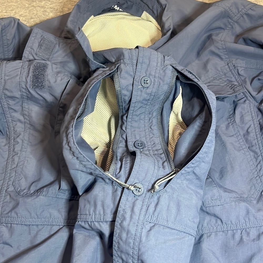 Simms fishing guide series long sleeve button blue shirt. - Picture 6 of 12